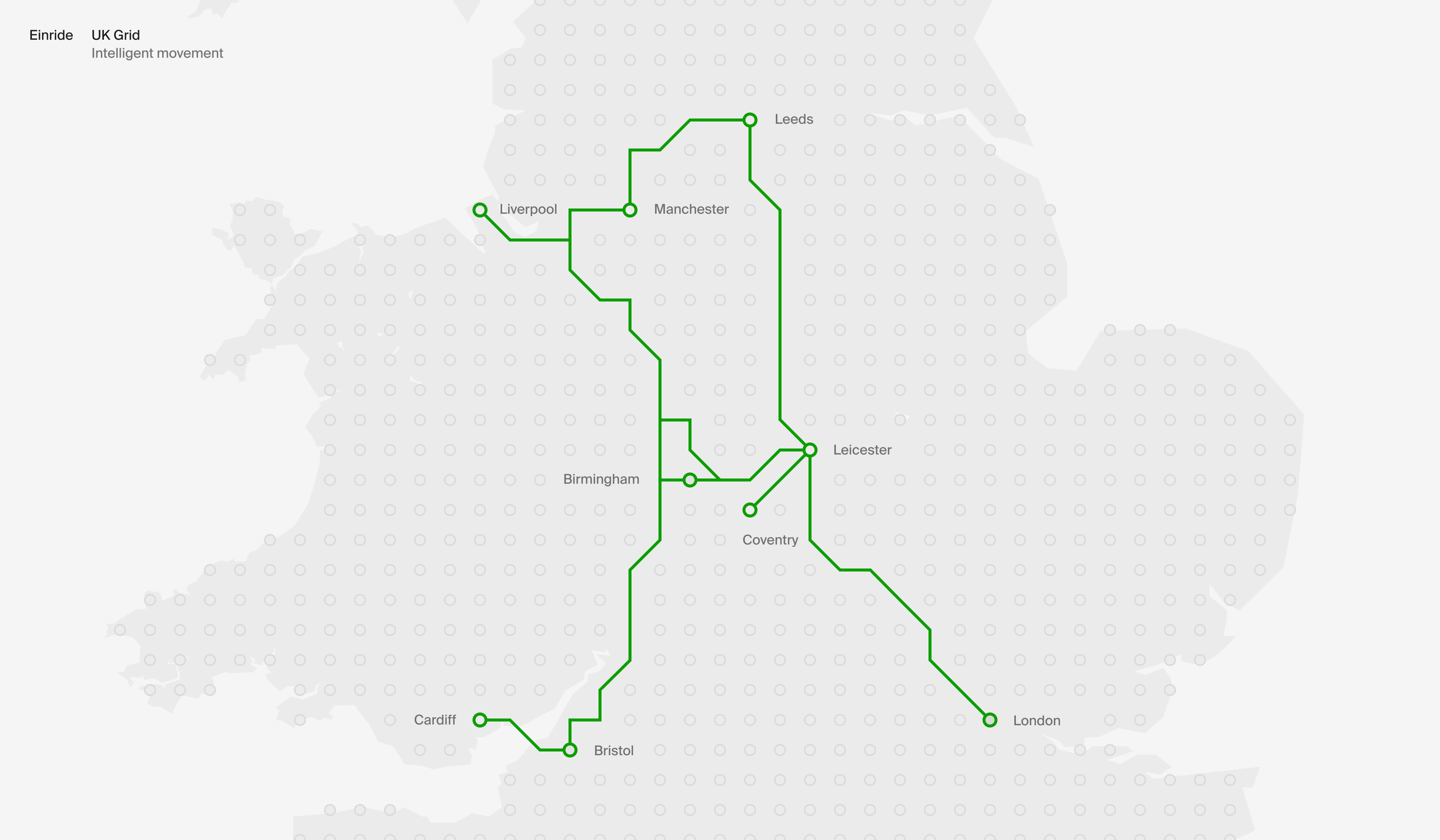 Einride's planned transport network